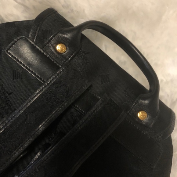 MCM Jacquard Monogram Drawstring Nylon Backpack main image 10